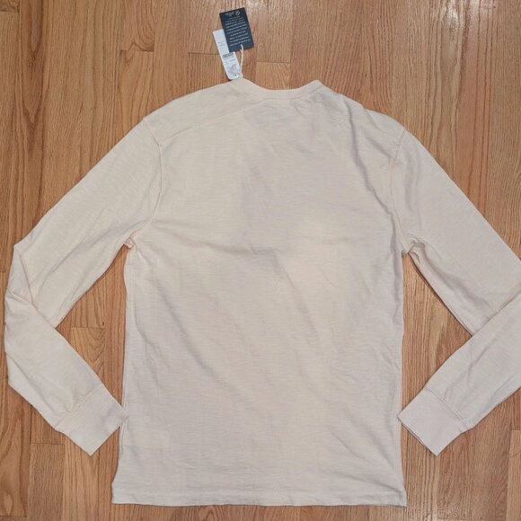 J. Crew - Men’s - Garment-Dyed Slub Cotton Henley - Neutral Cream - Medium - NWT - Picture 6 of 8